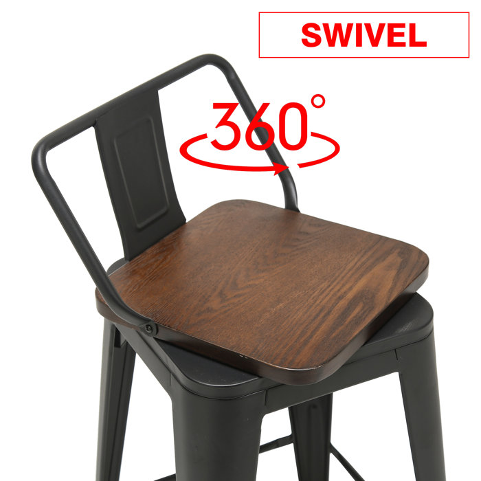 Williston Tauber Set of 4 Swivel Counter & Bar Stool & Reviews